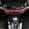 Red Carbon Fiber Interior Air Conditional Adjustment Cover Switch Button Trim Frame Cover For KIA Soul -2025  LHD