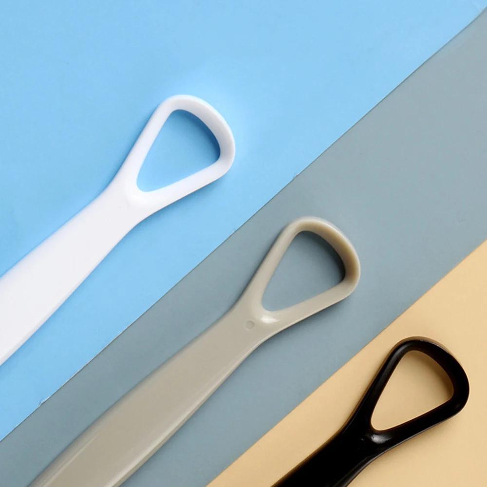 Double-Sided Tongue Scraper For Men Fresh Breath Oral Hygiene Care Tongue Cleaning Brush