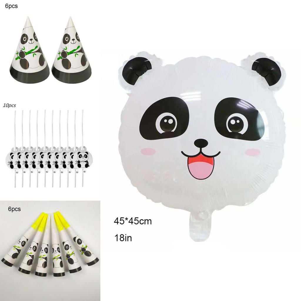Cheerful Panda Themed Party Supplies Tableware Decor To Brighten Children's Day Events
