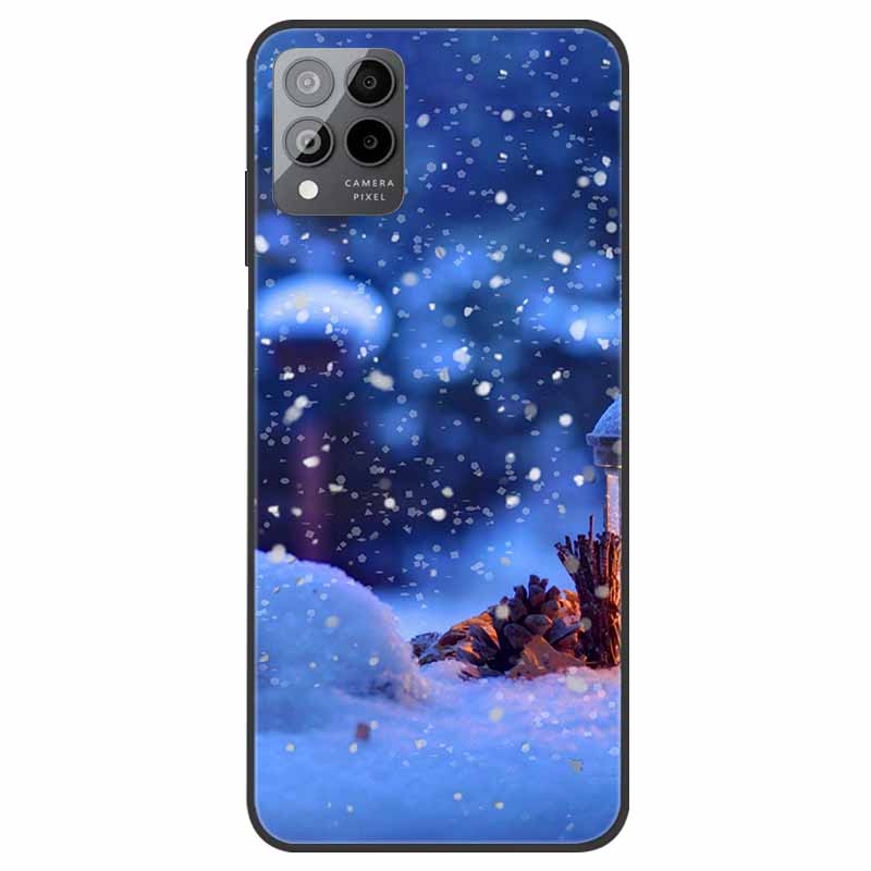 For T-Mobile REVVL 6 5G Case Christmas Soft Silicone TPU Phone Back Cover Case for T-Mobile Revvl 6 Pro 5G Santa Claus Elk Funda