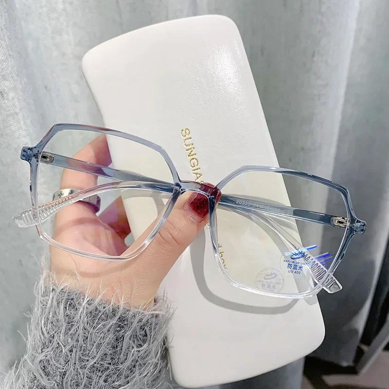 Finished Myopia Glasses Men Women Transparent Minus Eyewear Anti Blue Light Shortsighted Eye Glasses 0-1.0-1.5-2.0 To-4.0