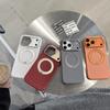 360-degree Rotating Bracket Magnetic Solid Color Phone Case for iPhone 17 Pro max Hardware lens protection For Magsafe Cover