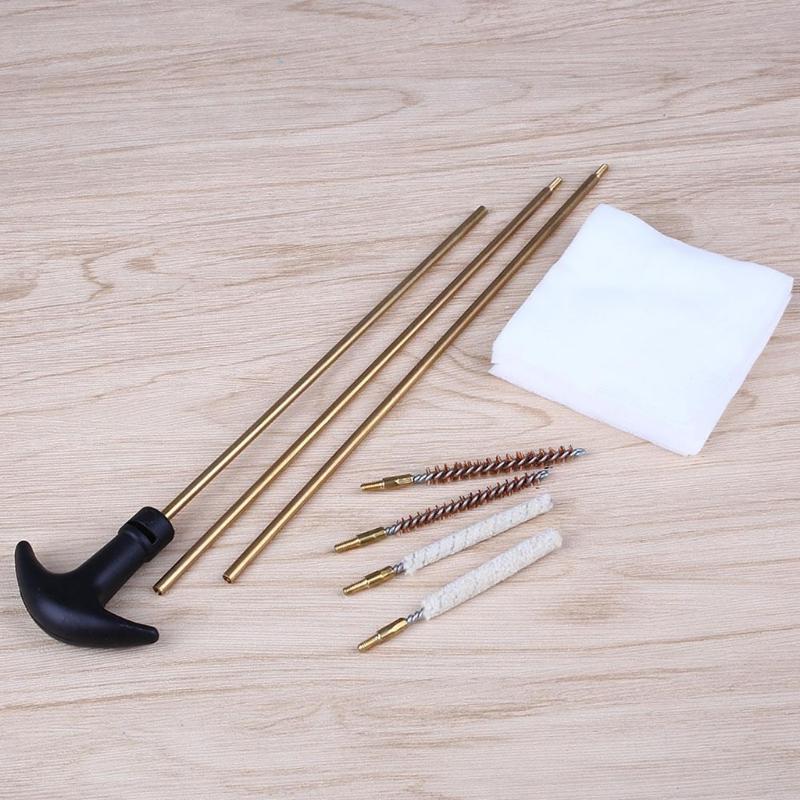 Detachable Comfortable Handle Shooting Brush Portable Barrels Cleaning Rod Kits