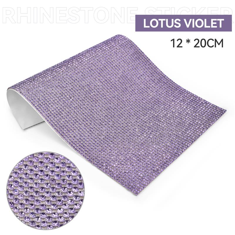 Self Adhesive Rhinestone Sticker Tape DIY Decoration 12x20cm Diamond Sticker For Arts Crafts DIY Car Phone Clothes Decoration