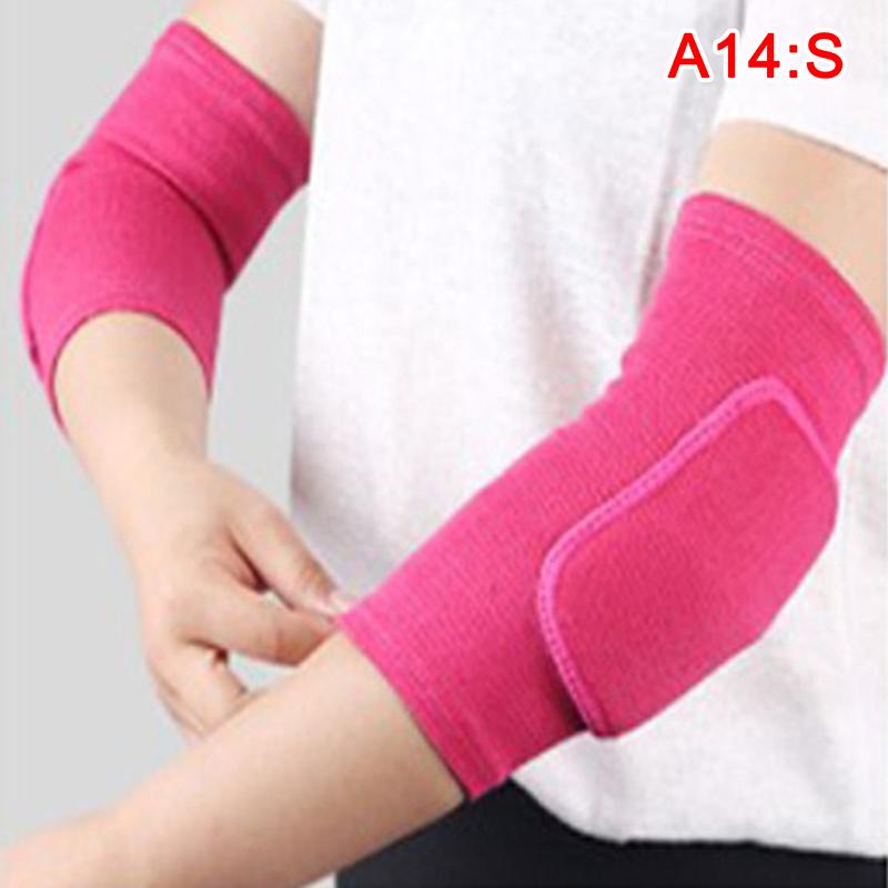2Pcs Elastic Elbow Pads Thickened Sponge Elbow Knee Protectors Guard Basketball