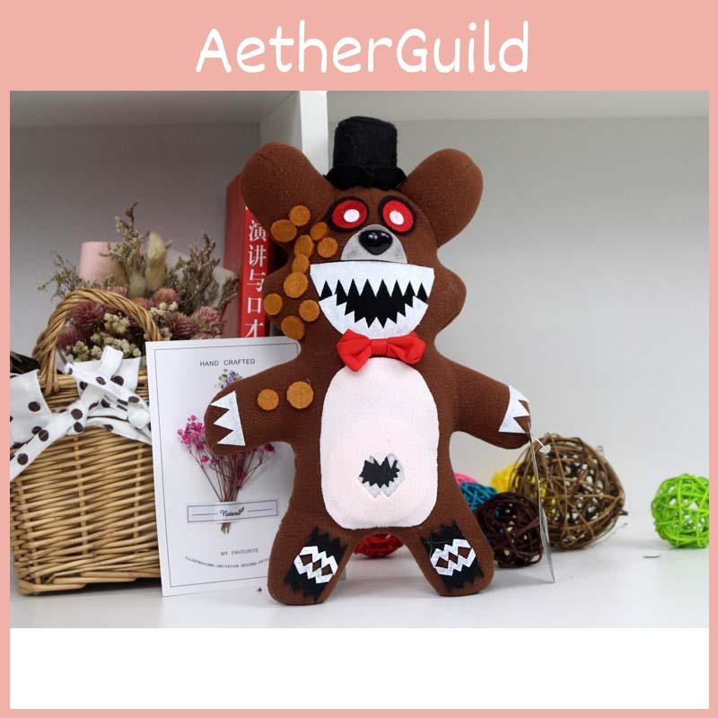 Fnaf Five Nights At Freddy's Plushie Toy Soft Purple Brown Black Bear Xmas Gift