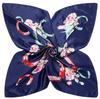 90*90cm Brand Female Silk Scarfs Women Polyester Square Scarf Rose Flowers Print Scarves/Spring Summer Shawls For Ladies