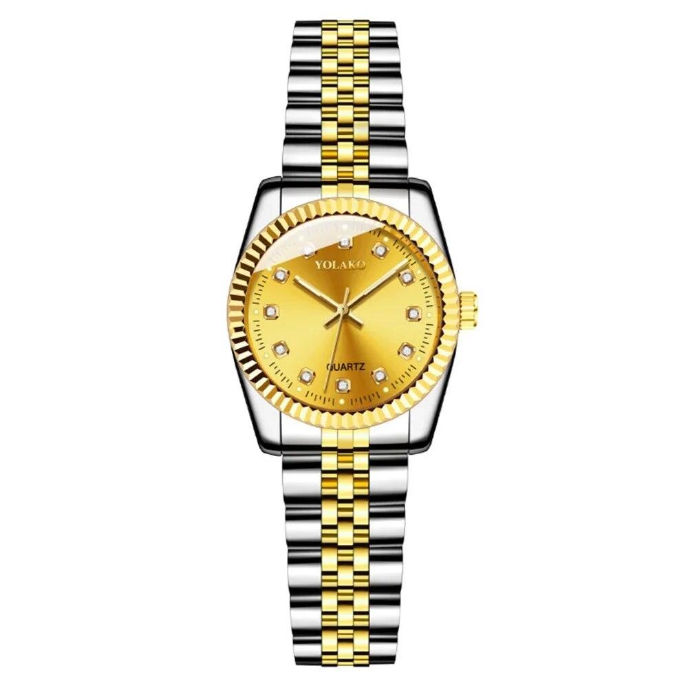 New Women's Wrist Watches Luxury Brand Women Quartz Watches Clock Stainless Steel Casual Fashion Wristwatch Relogio Feminino Hot