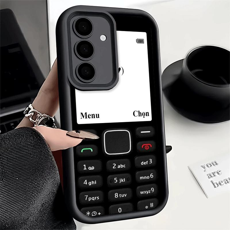Phone Case for Samsung Galaxy A17 A16 A15 A14 A13 Funny Retro Callphone A56 A36 A26 A55 A35 A25 A54 A34 A24 A53 A33 A23 A07 A06