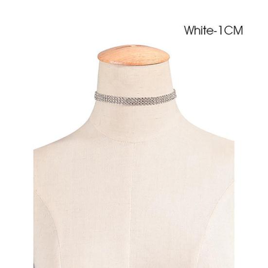 

Женское панк-роскошное колье-колье со стразами и воротником, ожерелье, свадебные украшения 1cm