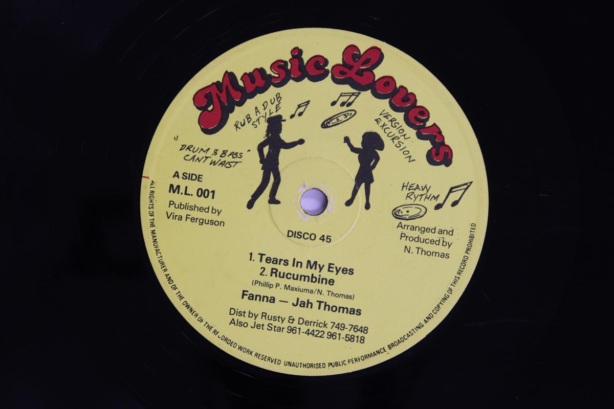 

12inch Record FANNA, JAH THOMAS - Tears In My Eyes / Rucumbine ML001 MUSIC LOVERS UK Reggae, Ska & Dub Used