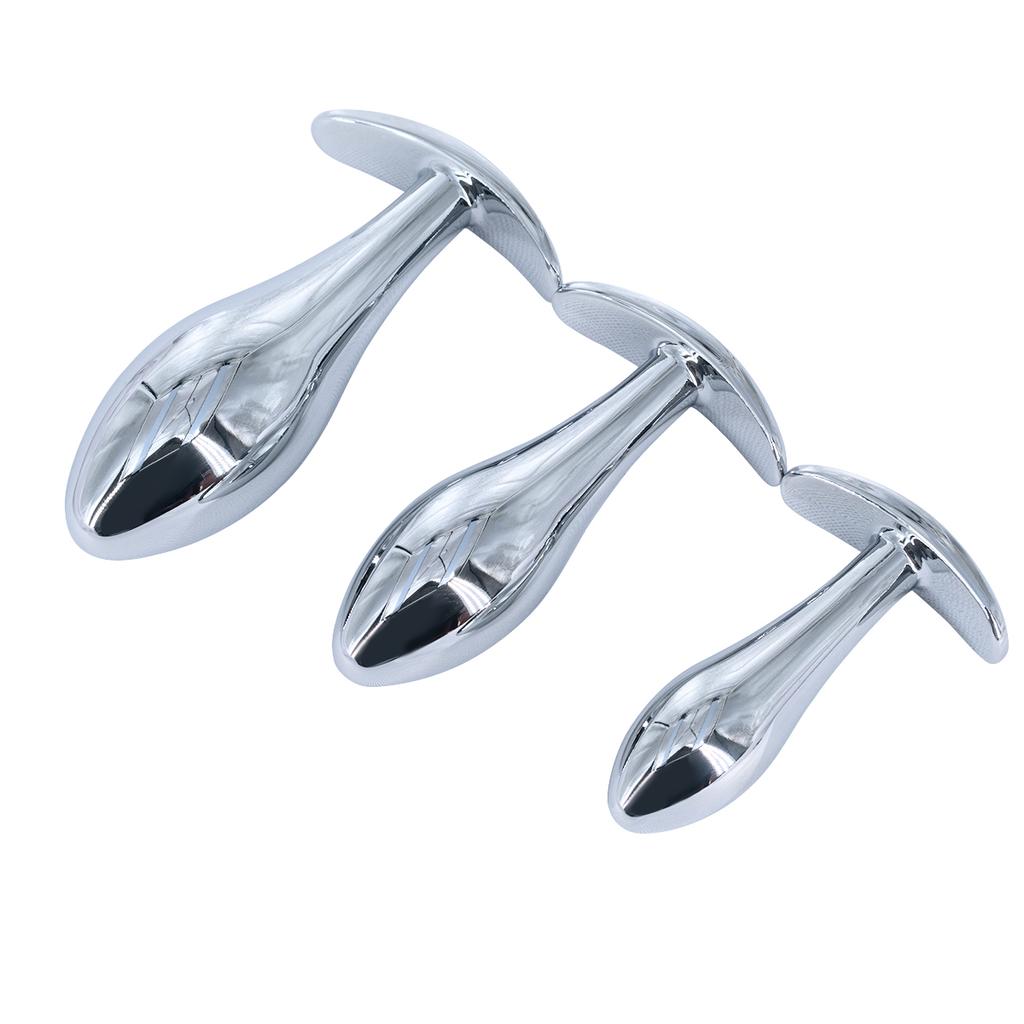 Metal Anal Plug P-Spot Stimulator - Prostate Massager Butt Plug Wearable Sex Toy for Men & Women