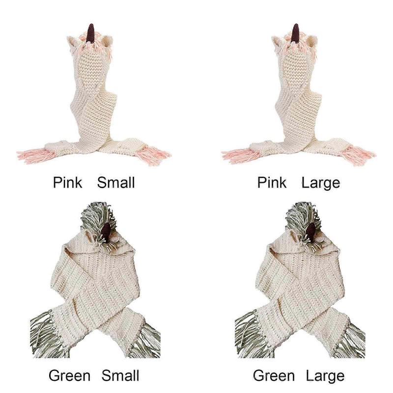 Cartoon Kids Warm Cap for Boys Girls with Scarf Pocket Hooded Set with Glove