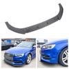 Front Bumper Lip Spoiler Racing   3 Section Type Car Front Bumper Lip Body Kit for S‑Line 8V Pre‑facelift 2013 to 2016