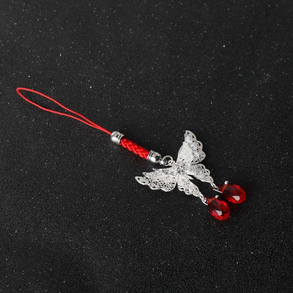 Heaven Official's Blessing Butterfly Phone Chain Hanging Rope Hua Cheng Lanyard  Cosplay