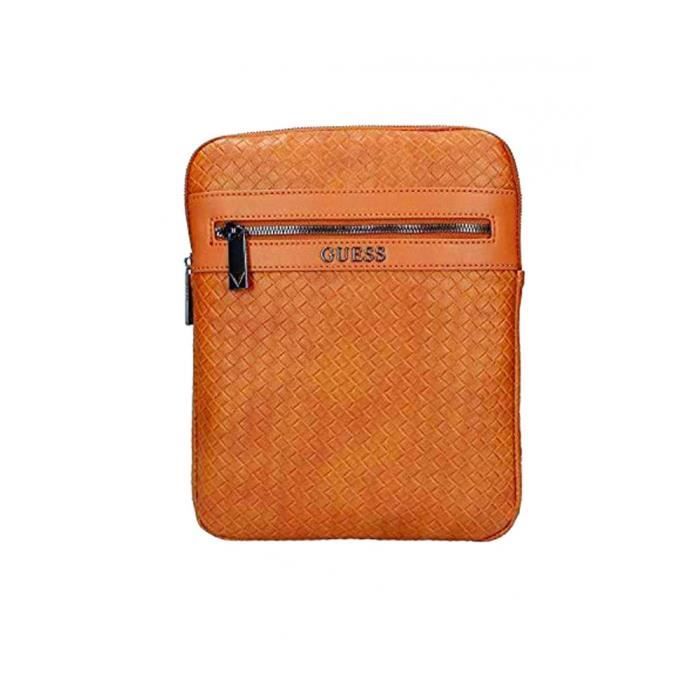 Sacoche - Guess - New Milano - Brun Camel - 21x27x2 cm - Bandoulière ajustable