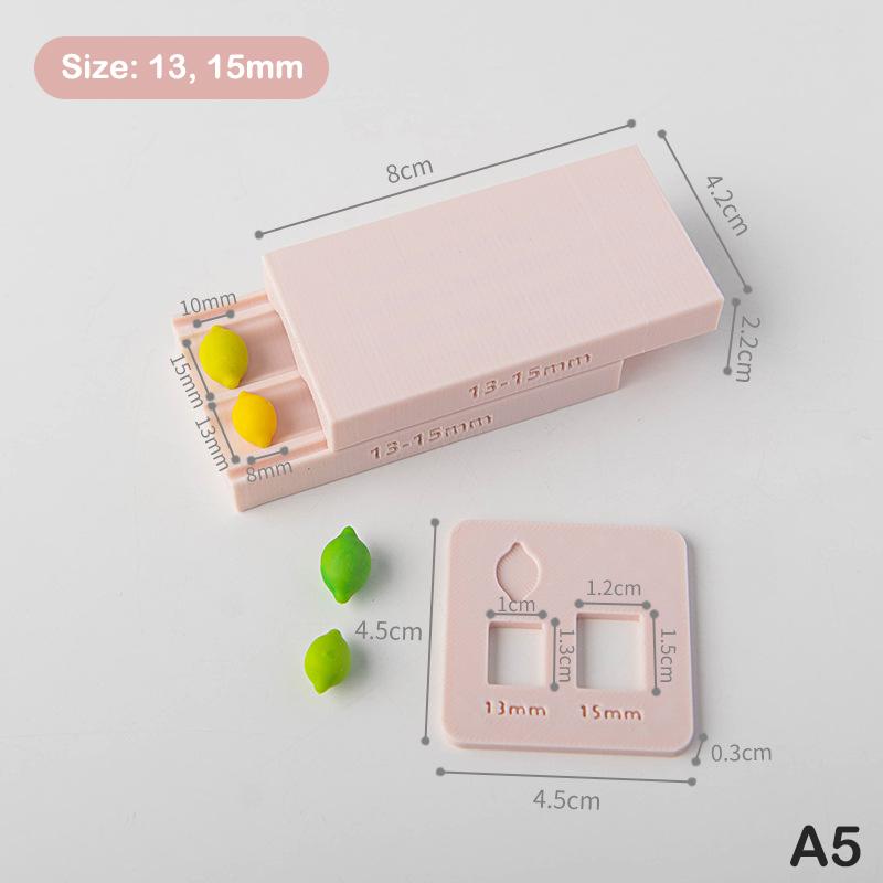 Weiche Keramik Polymer Clay Form 3D Pilz Zitrone Raute Perlen Design Perlenroller DIY Ohrringe Halsketten Schmuckherstellung