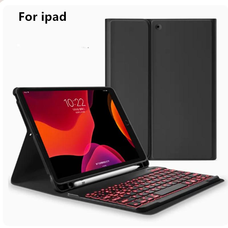 2022 PU Leather Smart Wireless Keyboard Case for IPad10 10.9 Pro11 New Shockproof Pencil Holder with Scissor Operation Style