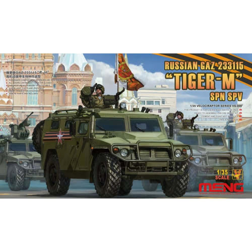 Meng Model 1/35 Russian Army GAZ-233115 Tiger M High Mobility Armored Vehicle Plastic Model MVS008
