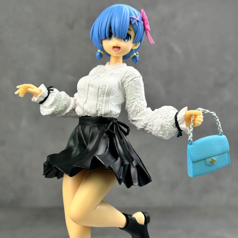 Life in a Different World from Scratch: Rem’s Different Color Standing Two-Dimensional Beautiful Girl Figure Anime Ornament