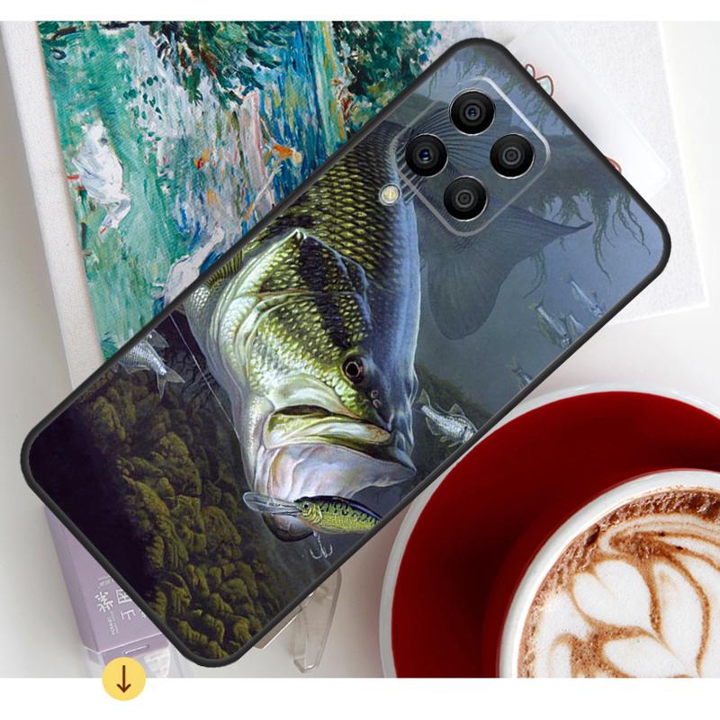 Bass Fishing Lake Fisherman Case For Samsung Galaxy M13 M16 M11 M21 M31 M20 M23 M54 M14 M34 M52 M32 M12 M36 M56 M15 M55