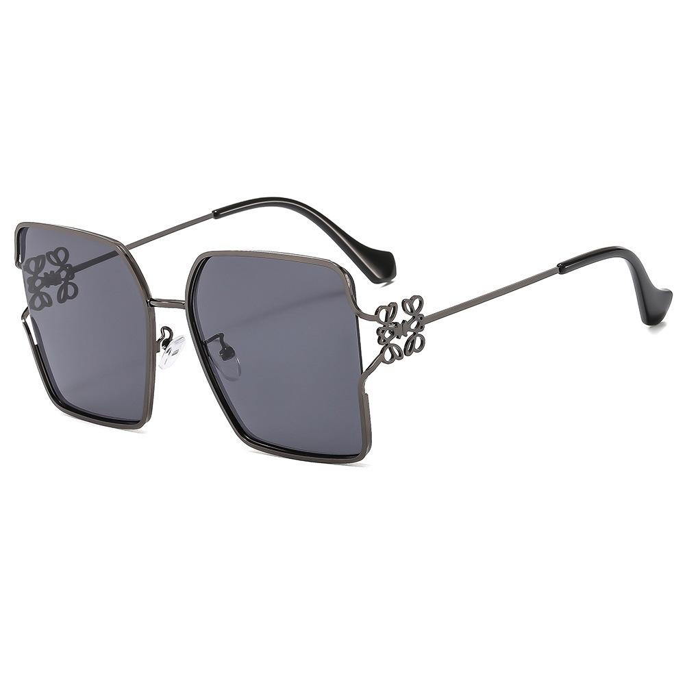

JYL TS Sunglasses UV Protection Square Butterfly Cutout Metal/3723 B-2684 фиолетовый