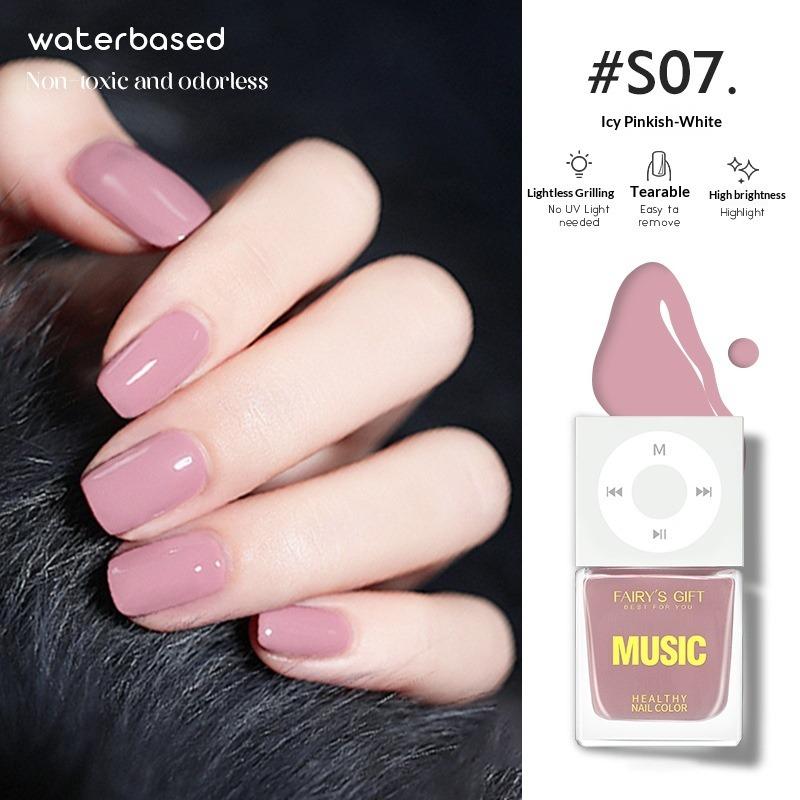 Water-based Nail Polish, No Baking Required, Long-lasting, Quick-drying, Peelable, Odorless, Brightens Hands and Feet.