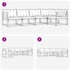 Outdoor Sofa Set with Cushions 5 pcs Natural and Light Grey