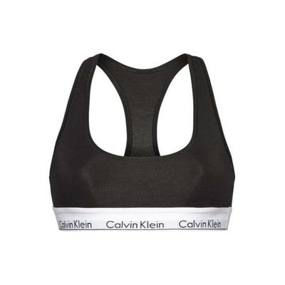 Bralette Color Block Letter Jacquard Comfortable Bra Women Underwear Black 0000F3785E-001