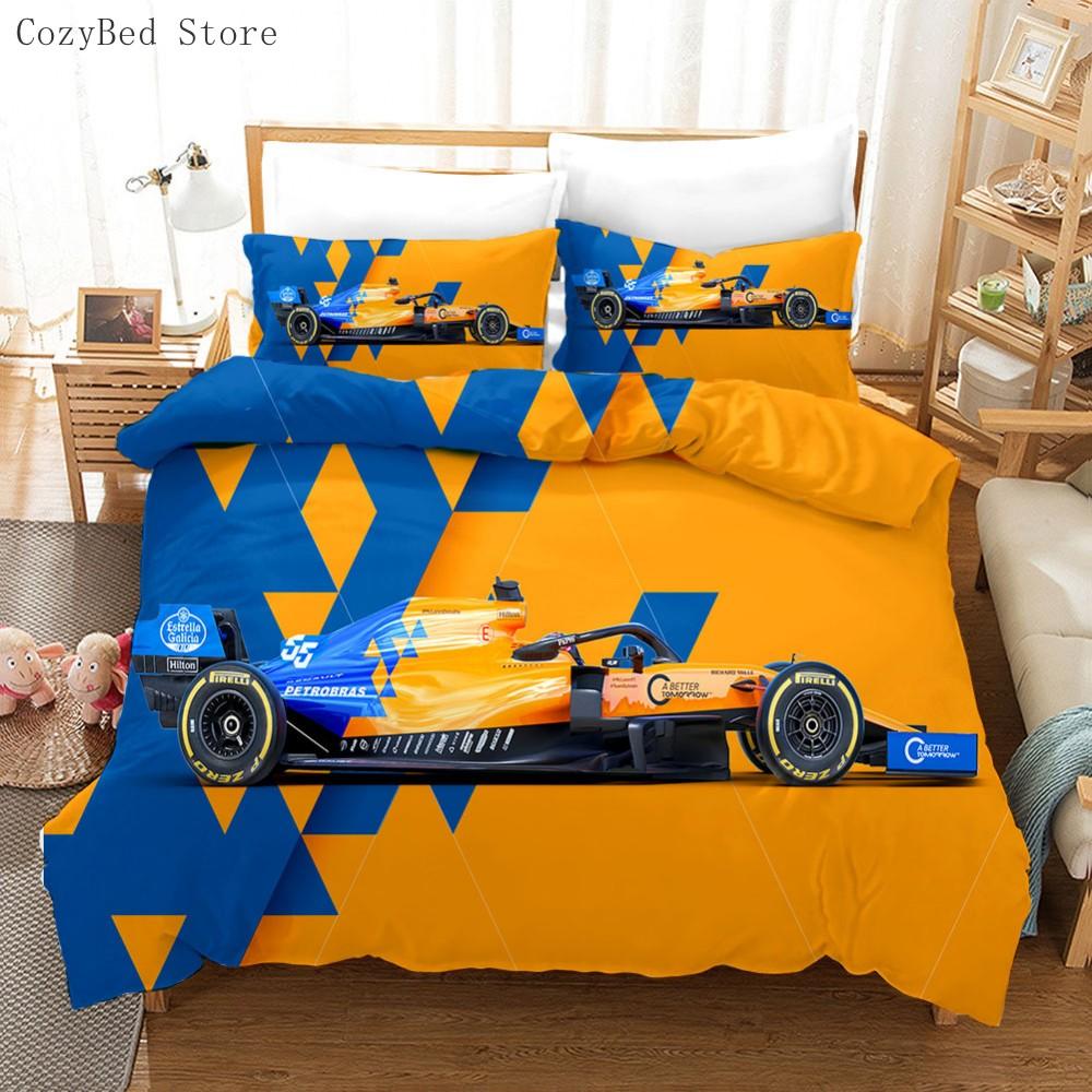 Racing Cars Bedding Set 3D Printed Duvet Cover Extreme Sports Home Decor Bedclothes For Adult Teen Boys Home Textiles