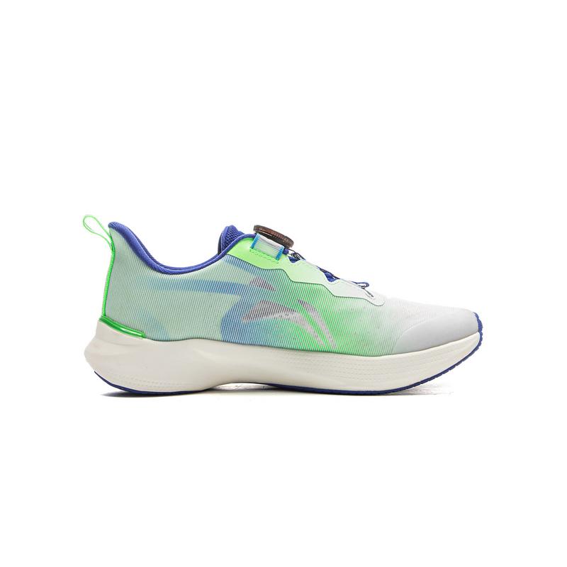 Li Ning Kids Kunpeng 3 Comfortable Versatile Non-Slip Durable Low-Top Running Shoes Kids Sneaker Standard-White YKFV098-3
