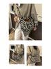 Autumn/Winter 2025 Korean Style Leopard Print Plush Tote Bag - Versatile Shoulder & Crossbody for Women