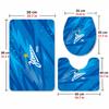 Zenit (17)Flannel Toilet 3 Piece Set Soft Bathroom Rug Non-Slip Toilet Seat Cover Bathroom Home Decor