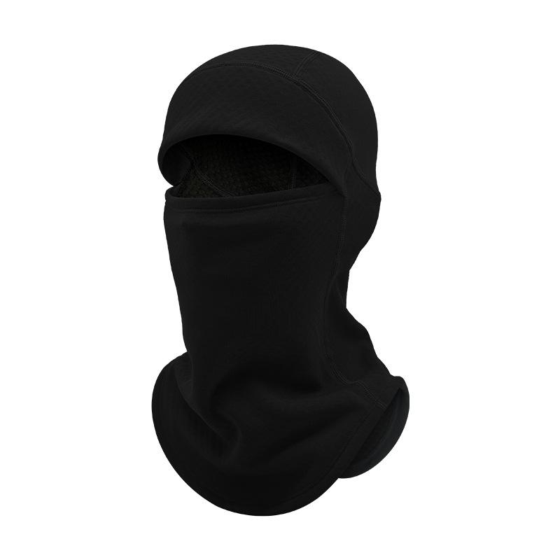 

Windproof and cold-proof, velvet and warm, face protection, pullover hat, mountaineering motorcycle neck cover. One size fits all чёрный