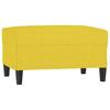 Footstool Light Yellow 70 X 55 X 41 Cm Fabric
