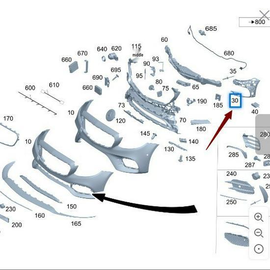 Fäste för främre stötfångare för Mercedes-Benz W213 E260/E300 (A2138857104/7204)