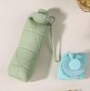 Collapsible High-Temperature Resistant Silicone Water Bottle - Portable & Easy to Store for Outdoor Sports.