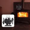 Fan Heat Powered Fireplace Compact for Log Burner,Sturdy,3 Head 18 ,270 Degree Blowing