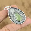 Womens day Deal 925 Silver Moss Prehnite Gemstone Mother Art Deco Trendy Pendant