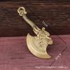 Brass Dragon Pendant Housewarming Moving Living Room New House Wedding Sitting Blessing Axe Hanging Door Decoration Orna