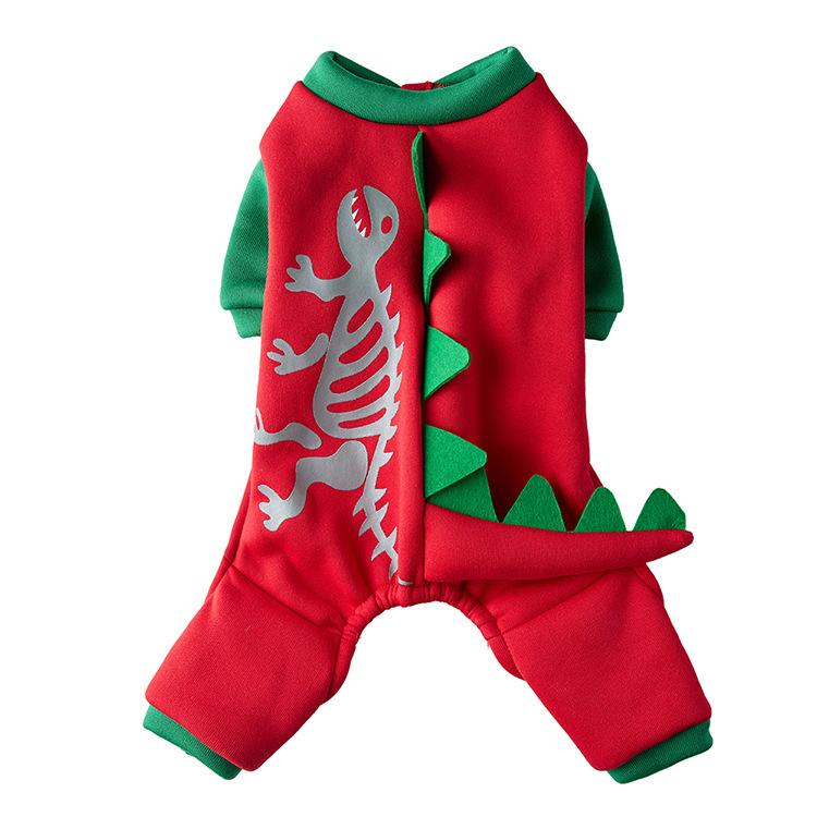 Polyester Shark Design Cross-border New Christmas Halloween Transformation Costume for Small Medium-Sized Dogs All Seasons