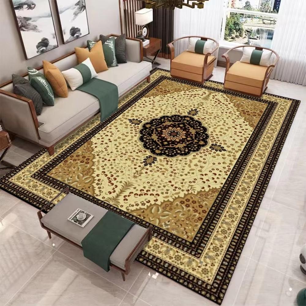 Luxury Bohemian Rugs Carpet Exotic Print Rug Home Decor Large Floor Mat for Spacious Living Room Bedroom Kitchen Classic