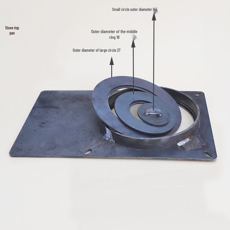 

Multi-Fuel Furnace Cover Set: Steel Lid for Wood, Coal, Gas Furnaces