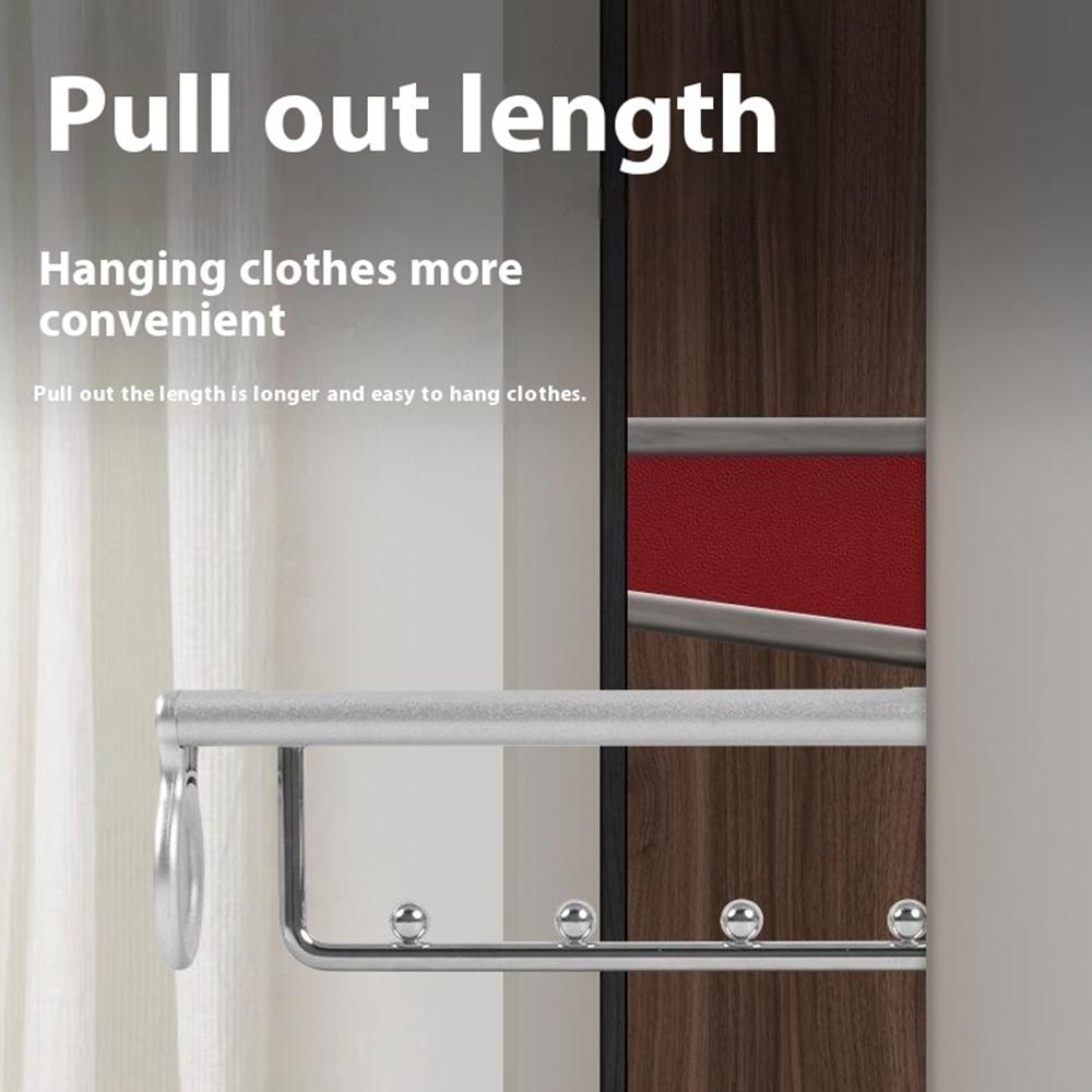 16palcová šatní skříň výsuvná lišta výsuvná tyč na zavěšení oblečení kovový věšák na kalhoty