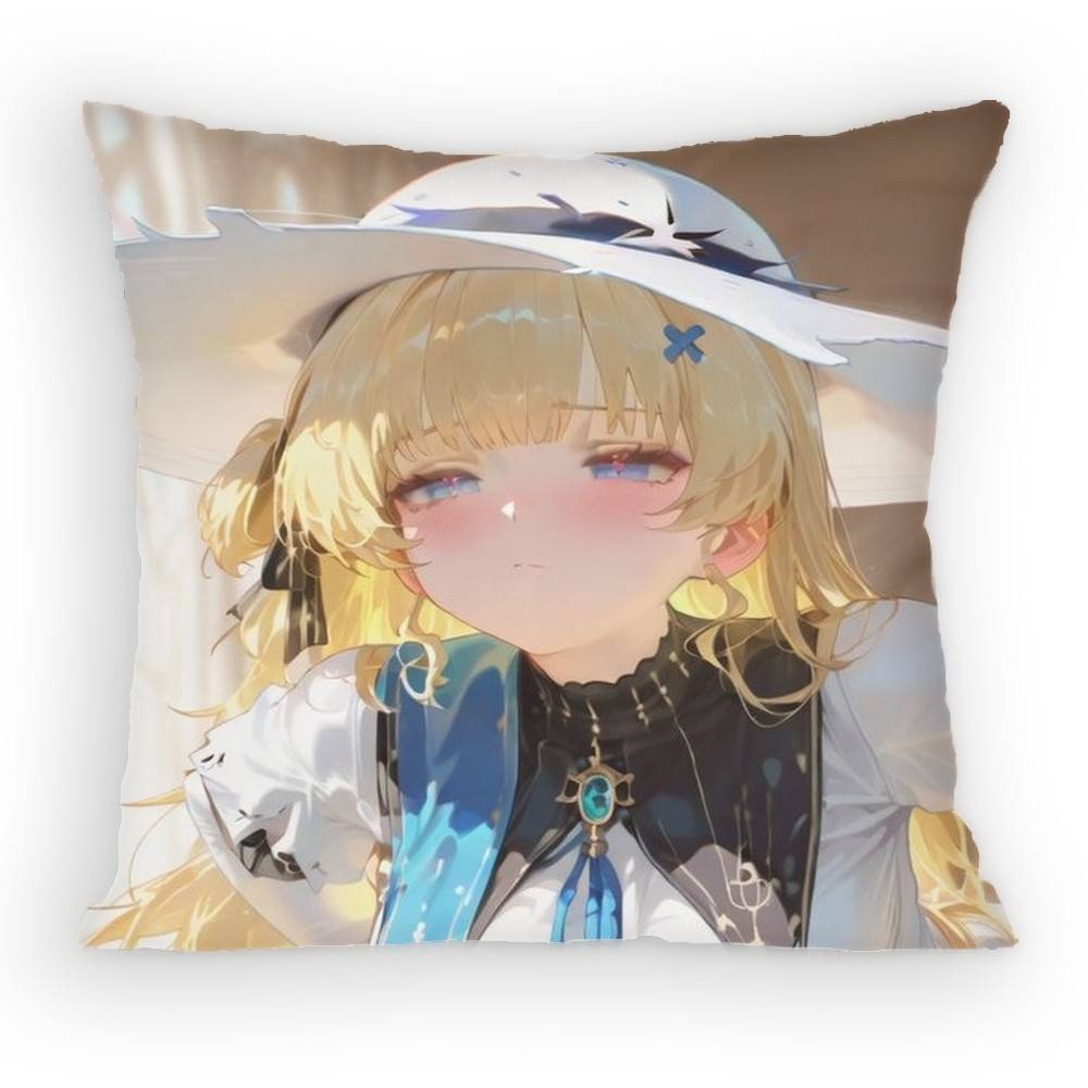 Open world Game Wuthering Waves Phoebe Pillow Case Anti-dustmite Pillowcase Invisible zipper silkySofa cushion cover for bedroom