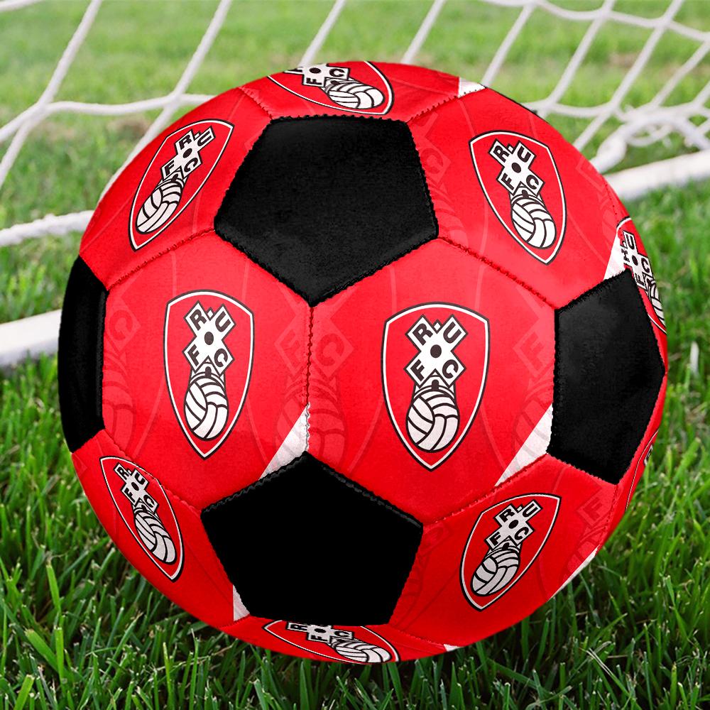 SIZE 5 Rotherham United F.C. Soccer Ball Colorful All Ages Machine Stitched PVC Competition Ready Durable High-Bounce