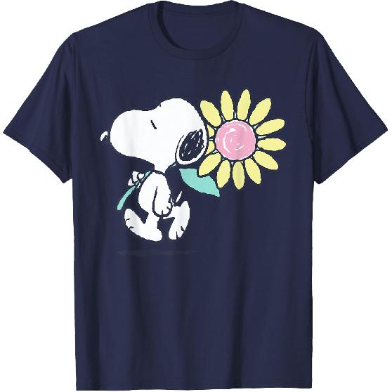 Peanuts Snoopy Rosa Gänseblümchen T-Shirt