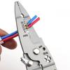 12 in 1 Foldable Wire Stripping Pliers Crimper Cable Cutter Crimping Pliers Terminal Wire Stripping Shearing Cutting
