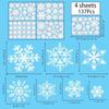 Runtow Christmas Snowflake Window Stickers 2025 Merry Christmas Decor for Home Xmas Gifts New Year Party Decoration