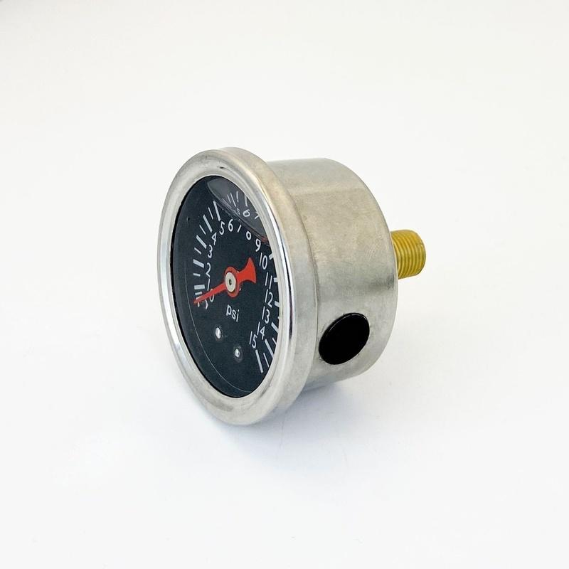 0-15 Psi Axial Shock-Resistant Fuel Oil Pressure Gauge 40mm For Dial 1/8''NPT Oil Pressure Gauges Car Interior Parts Accessories